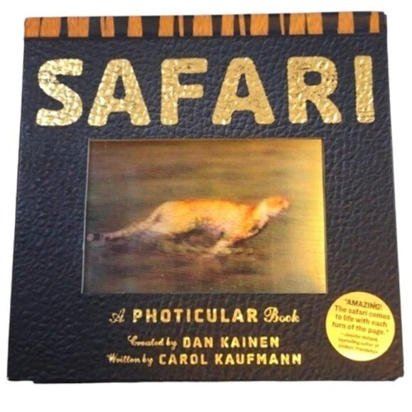 Hardcover Photicular Book Safari Created by Dan Kainen Written by Carol Kaufmann - Picture 1 of 7